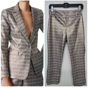 Alice + Olivia Stacey Slim Medallion Ankle Pants  size 4